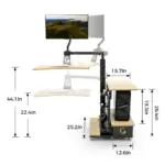 Ingrem Floating Table - White (Left Rudder) - Image 6