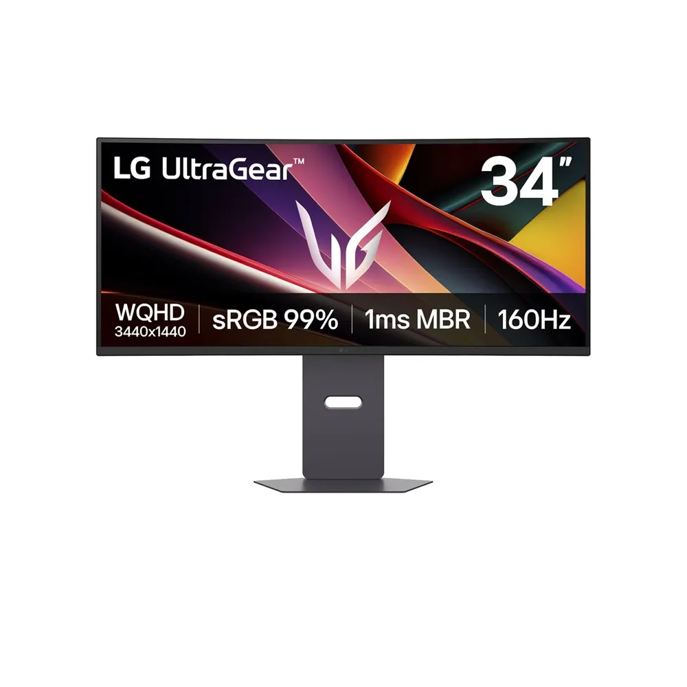 lg-34-ultragear-wqhd-160hz-amd-freesync-premium-curved-gaming-monitor Lg 34" Ultragear Wqhd, 160hz Amd Freesync Premium Curved Gaming Monitor - Image 1