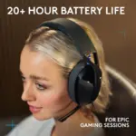 Logitech - G321 LIGHTSPEED Wireless Over-the-Ear Bluetooth Gaming Headset for Windows, PS4, PS5, Nintendo Switch, Mobile - Black - Image 3