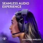 Logitech - G321 LIGHTSPEED Wireless Over-the-Ear Bluetooth Gaming Headset for Windows, PS4, PS5, Nintendo Switch, Mobile - Black - Image 5