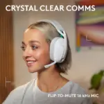 Logitech - G321 LIGHTSPEED Wireless Over-the-Ear Bluetooth Gaming Headset for Windows, PS4, PS5, Nintendo Switch, Mobile - White - Image 3