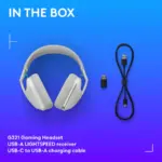 Logitech - G321 LIGHTSPEED Wireless Over-the-Ear Bluetooth Gaming Headset for Windows, PS4, PS5, Nintendo Switch, Mobile - White - Image 8