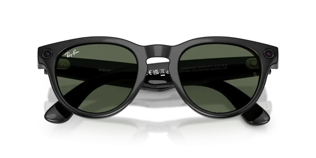 Meta Ray-ban Skyler (Gen 2) Rw4014 Shiny Black Frame With G15 Green Lenses 601/7152 - Image 3