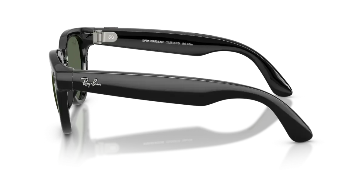 Meta Ray-ban Skyler (Gen 2) Rw4014 Shiny Black Frame With G15 Green Lenses 601/7152 - Image 4