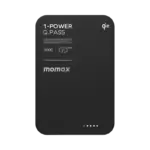 Momax 1-Power Q.Pass Qi2 Magnetic Wireless Power Bank 5000mAh - Black - Image 2