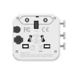 Momax 1-World Universal Travel Charger with Dual AC - White - Image 2