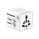 Momax 1-World Universal Travel Charger with Dual AC - White