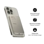 Momax Q.Mag X Magnetic Wireless Power Bank 5000mAh - Gen 2 (Orange) - Image 5