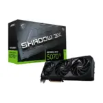 MSI Nvidia GeForce RTX 5070 Ti 16GB SHADOW 3X OC Graphics Card - Black