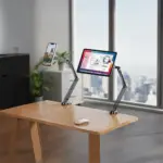 Porodo Foldable 360° Rotatable MagSafe Phone Stand with Expandable Length - Black - Image 3