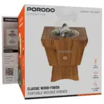 Porodo Lifestyle Classic Wood-Finish Portable Incense Burner - Brown - Image 3