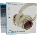 Powerology Astro Anc Wireless Headphones - Beige - Image 4