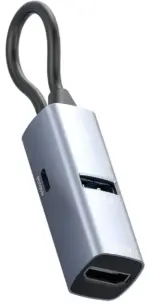 Powerology PWJT424BK Mini Aluminum USB-C Hub, with 100W Power Supply - Image 3