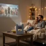 Powerology VisionArc Portable Smart Projector - Gray