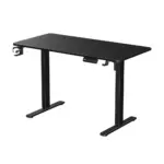Gamvity Height-Adjustable Metal Modern Office/Gaming Desk 1400*600 - Carbon Fiber Black