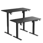 Gamvity Height-Adjustable Metal Modern Office/Gaming Desk 1400*600 - Carbon Fiber Black - Image 3