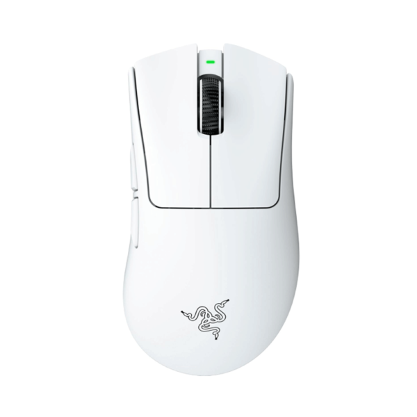 Razer DeathAdder V4 Pro Gaming Mouse – 45,000 DPI, 900 IPS, Gen-4 Optical Switches, 8,000 Hz Polling, 6 Buttons (White)