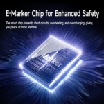 BASEUS NEW BRAIDED FAST CHARGING CABLE USB-C TO USB-C 100W 2M - BLACK - Image 3