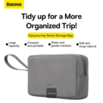 BASEUS EASYJOURNEY STORAGE BAG – DARK GRAY - Image 3