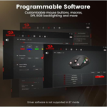 Redragon Tri-Mode Wireless Gaming Mouse M816-STD DEICIDE STANDARD, 24K DPI Ultra-Light Mouse Gaming, RGB, 6 Full Programmable Buttons Mice, Software Support, 200Hrs Long Battery Life for PC, Mac - Image 4