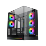 XIGMATEK PANO II ARGB Gaming Mid-Tower Gaming PC Case – Black-ar