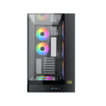 ⁦XIGMATEK PANO II ARGB Gaming Mid-Tower Gaming PC Case – Black-ar⁩ - الصورة ⁦3⁩