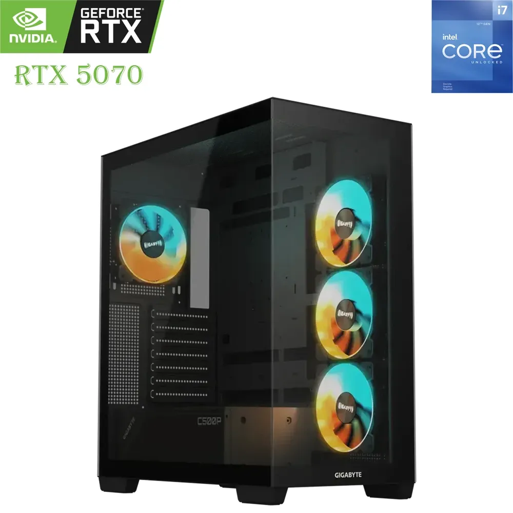gigabyte-c500-gaming-pc-core-i7-12th-gen-rtx-5070-12gb-1tb-ssd-16gb-ram Gigabyte C500 Gaming Pc Core I7-12th Gen Rtx 5070 12gb, 1tb Ssd, 16gb Ram - Image 1