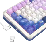 Redragon Flekact Pro 3modes Connection With Lcd Screen Gasket Mounted Mechanical Keyboard - Animated Theme - Image 4