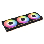 مراوح كيس Lian Li Uni Fan Cl لاسلكية (Reverse) مقاس 120 ملم ARGB مع وحدة تحكم - أسود (3 قطع)