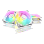 ⁦مجموعة مراوح ASUS TUF GAMING TR120 ARGB الثلاثية - باللون الأبيض⁩ - الصورة ⁦3⁩