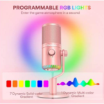 Maono DM30 Programmable USB Condenser Microphone - Pink - Image 2