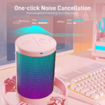 Maono Gaming Microphone With Noise Cancellation - Pink - Image 2