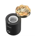 Porodo Lifestyle Rose Mini Incense Burner - Black - Image 2