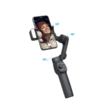 Porodo 3-Axis Gimbal Stabilizer Magnetic Fill Light - Black