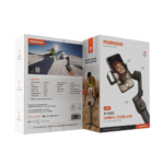 Porodo 3-Axis Gimbal Stabilizer Magnetic Fill Light - Black - Image 2