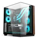 Acer V333B Mid Tower Gaming PC Case – Wooden Black (8-Fans)