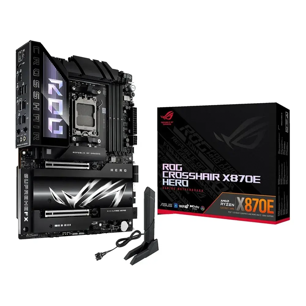 asus rog crosshair x870e dark hero ddr5 motherboard black 6 large