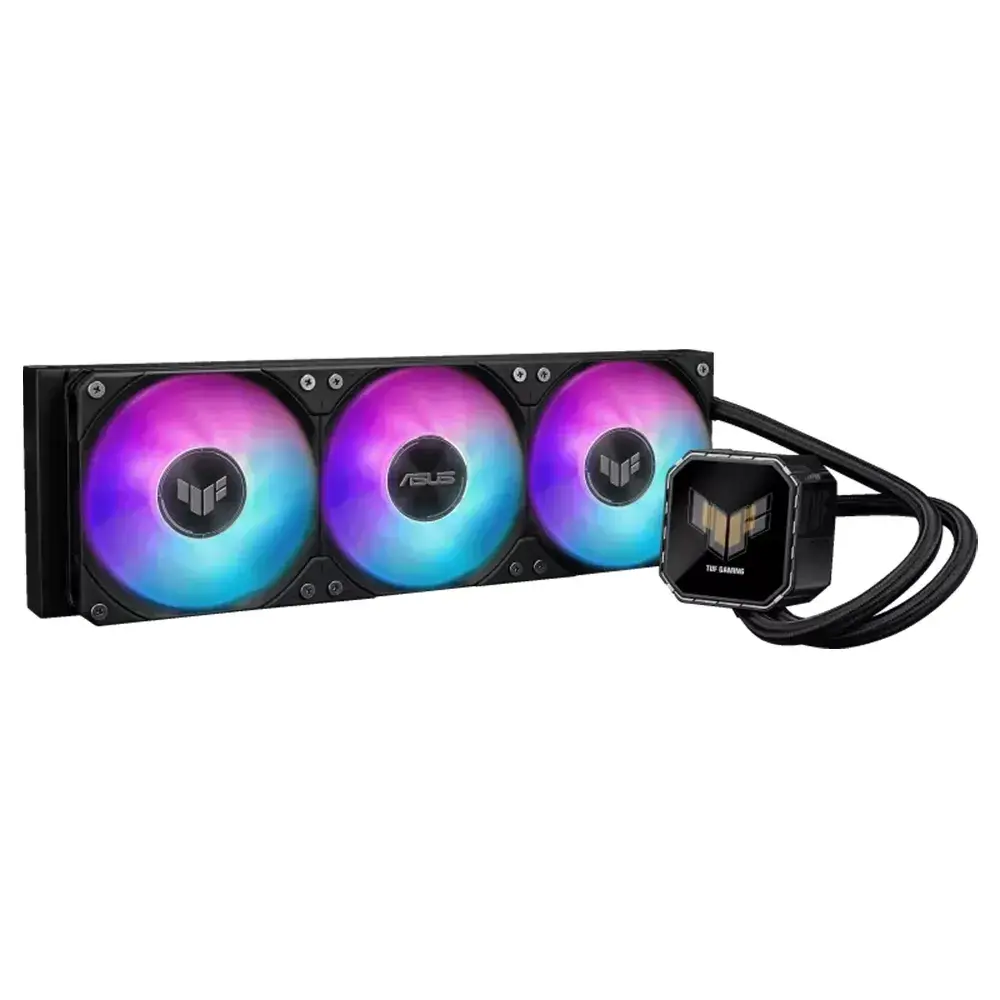 asus tuf gaming iii 360 argb lcd liquid cooler black large
