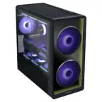 ⁦Lian Li Lancool 217 Inf Mid Tower Atx Gaming Case - Black (3 Fans Included)⁩ - الصورة ⁦4⁩