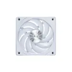 ⁦Lian Li Uni Fan CL Wireless 120mm ARGB Case Fans With Controller - White (3 Pack) مراوح صناديق الحاسوب Lian Li Uni Fan CL اللاسلكية بحجم 120 مم وإضاءة ARGB مع وحدة تحكم - اللون الأبيض (عبوة من 3 قطع).⁩ - الصورة ⁦3⁩