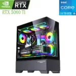 جهاز الكمبيوتر المكتبي للألعاب Lovingcool – معالج Intel Core i5-14400F (الجيل الرابع عشر) وبطاقة GeForce RTX 5060 Ti - رام 16 جيجابايت - قرص 1TB NVMe SSD