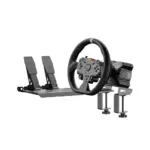 Moza Racing - حزمة سباقات المحاكاة R3 Direct Drive بقوة 3.9 نيوتن متر للكمبيوتر (دواسات، قاعدة عجلة، عجلة قيادة) - أسودMoza Racing - R3 Direct Drive Sim Racing Bundle with 3.9Nm of force for PC (Pedals, Wheelbase, Wheel) - Black