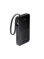 BASEUS ENERFILL FC51 BIPOW2 PRO DIGITAL DISPLAY POWER BANK WITH BUILTIN CABLE 10000MAH 22.5W - COSMIC BLACK
