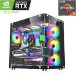 كمبيوتر الألعاب WJ COOLMAN | معالج AMD RYZEN 7/9700X | كرت شاشة RTX 5060 Ti بسعة 16 جيجابايت | ذاكرة عشوائية 16 جيجابايت RAM | وحدة تخزين 1 تيرابايت SSD.