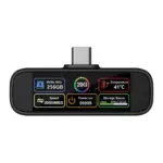 ⁦Powerology Vaultx قرص تخزين SSD محمول صغير سعة 256 جيجابايت - أسود⁩ - الصورة ⁦2⁩