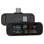 Powerology Vaultx 256Gb Mini Portable SSD Drive - Black