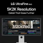 LG 40U990A-W UltraWide Monitor, 40" Nano IPS Black Display, 5K2K Resolution, 120Hz Refresh Rate, 5ms (GtG) Response Time, AMD FreeSync Premium, Super Resolution+, White - Image 2