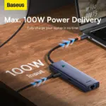 BASEUS ULTRAJOY 7-PORT HUB DOCKING STATION – SPACE GREY - Image 4