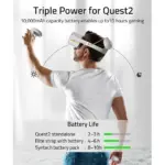 SYNTECH 10,000MAH DETACHABLE META/OCULUS QUEST 2/3/3S BATTERY PACK - Image 3