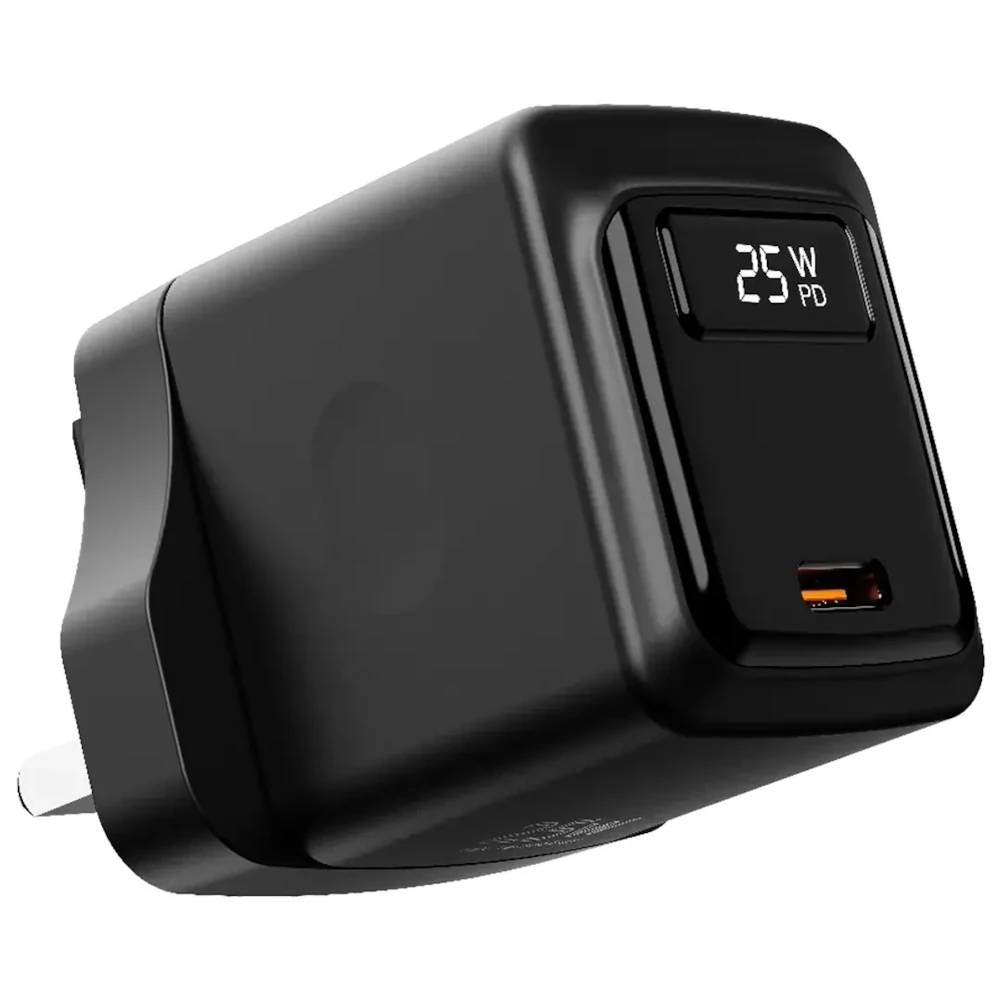 11 Porodo Gan 25w Usb-c Wall Charger-black - Image 1